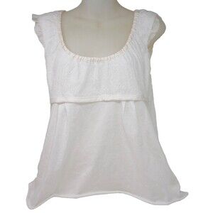 Roxywear Cotton Sleeveless Shirt Top Size M